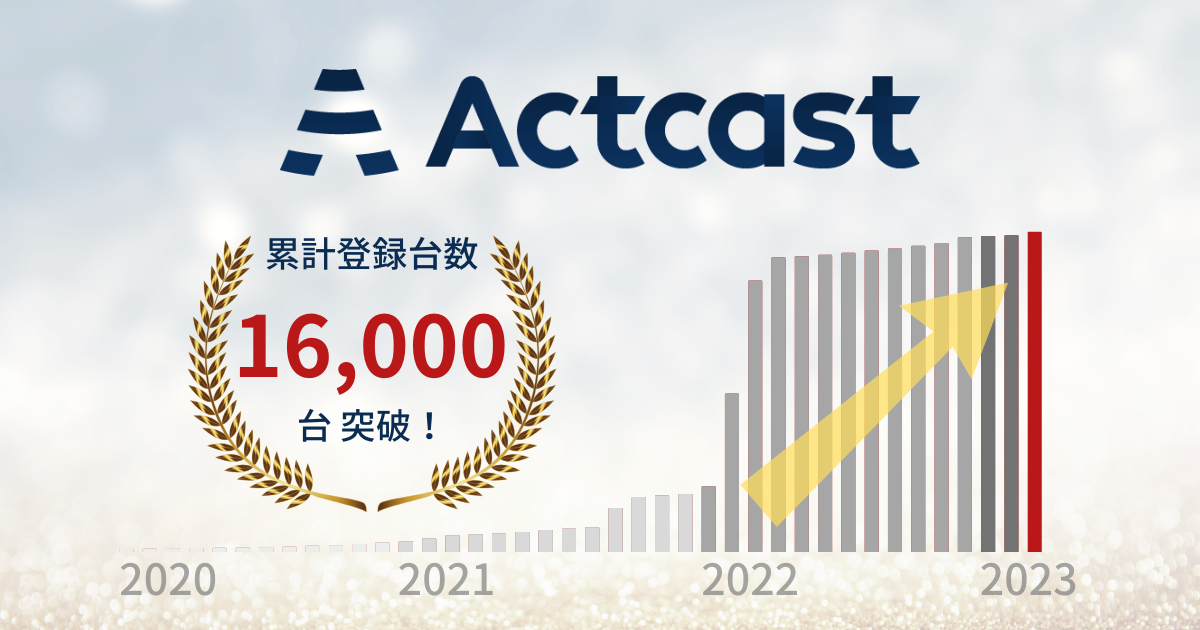 Actcast-16000台突破